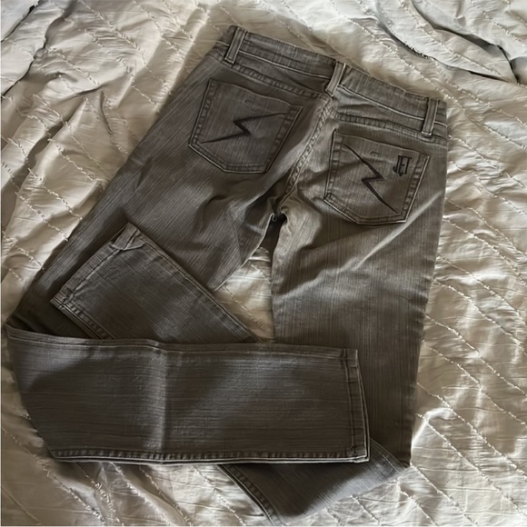 Jet Jeans by John Eshaya Vintage grey gray skinny pants dark - Picture 4 of 4